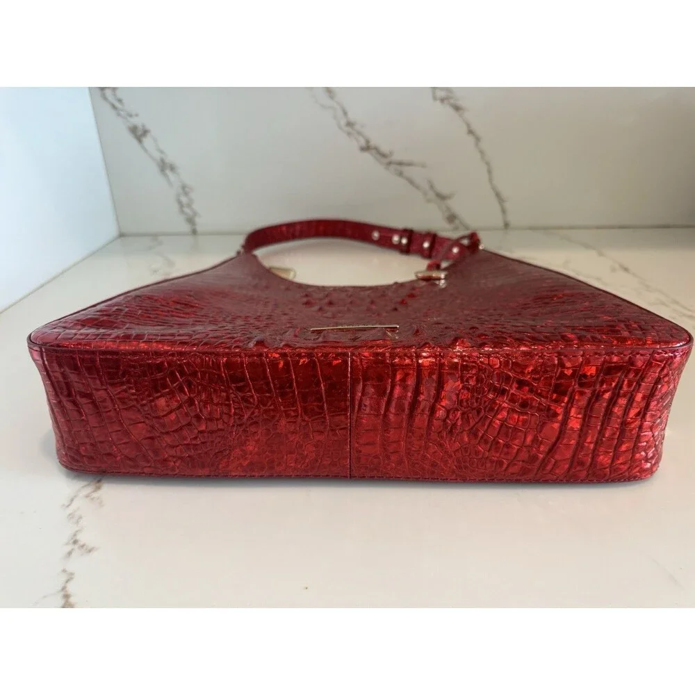 NWOT Rare Brahmin Tabitha Chili Red Leather Shoulder Bag